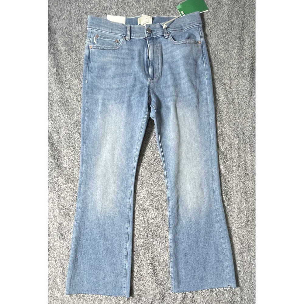 DL1961 Bridget Boot High Rise Instasculpt Jeans East Port Light Blue 30